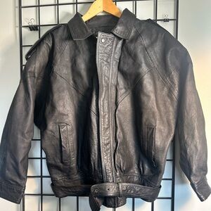 Vintage leather jacket by Georgio Ferrini